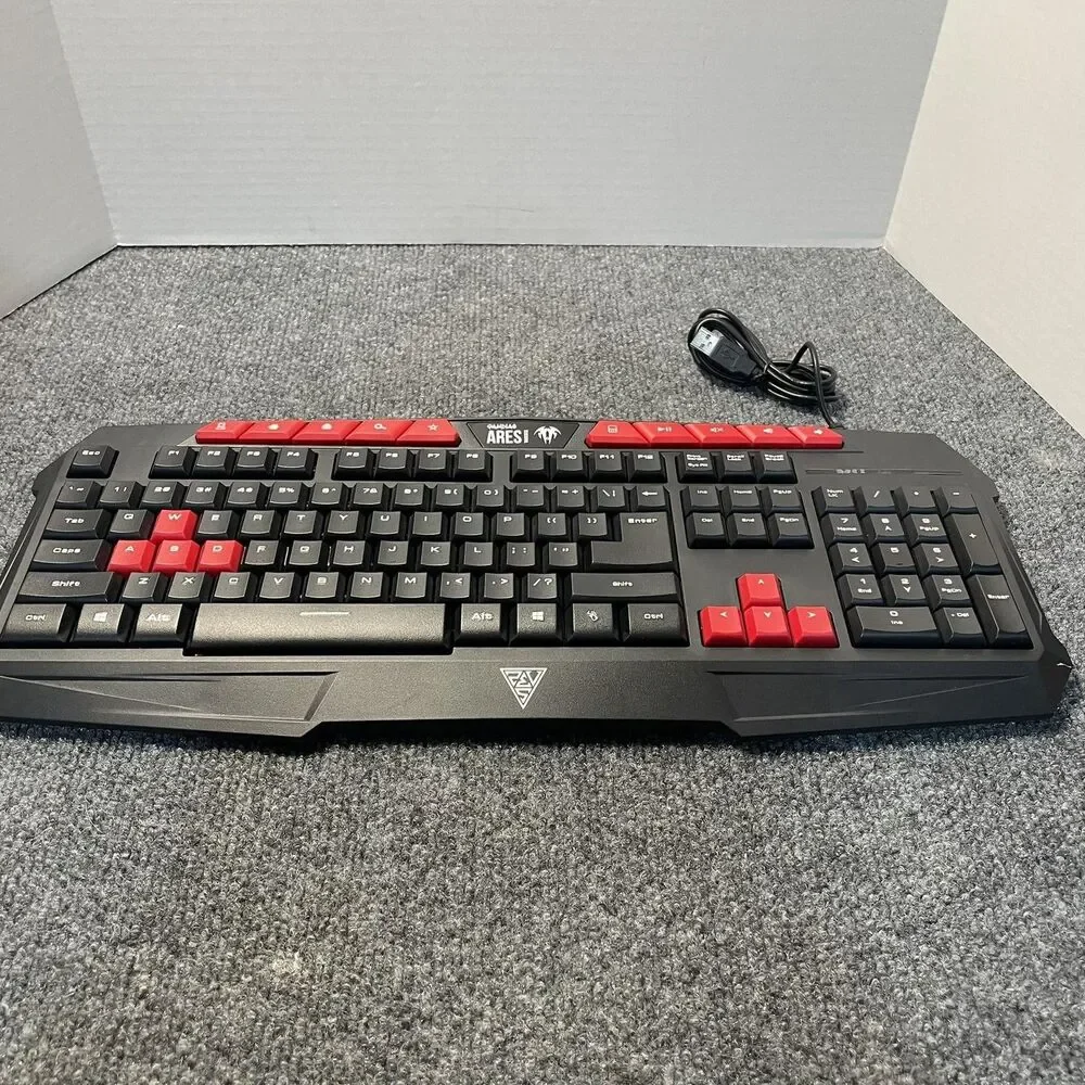 Gamdias Ares Essential GKC100 Gaming Keyboard Wired USB Multimedia Keys PC